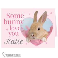 Personalised Rachael Hale Some Bunny Card